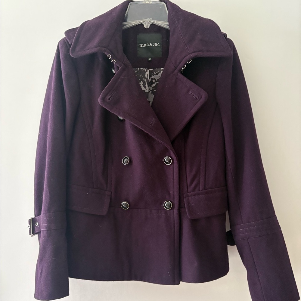 Mac & Jac Women's Deep Purple Peacoat